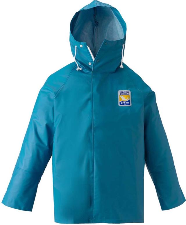 ロゴス LOGOS アウトドア マリンエクセル パーカー ターコイズ M ジャケット 防水 撥水 レイン 水産業 遠洋・中近海作業 湾岸作業 養殖業 水産加工業  12030163