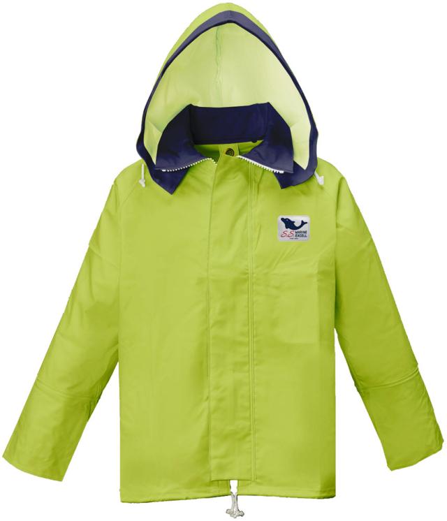 ロゴス LOGOS アウトドア SSマリンエクセル ジャケット ライム LL レイン ジャケット 湾岸作業 養殖業 水産加工業 アウター コート レインコート レインウェア 防水  12270321