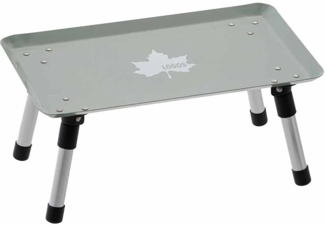 ロゴス LOGOS アウトドア スタックカラータフテーブル ヴィンテージブルー テーブル ミニテーブル キャンプ テント バーベキュー ワンタッチ開閉 スチール製  73189049