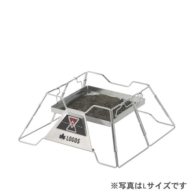 ロゴス LOGOS アウトドア LOGOS the ピラミッドTAKIBI XL 焚き火 たき火 ゴトク料理 焚き火台 串焼きプレート付き 灰受け構造 コンパクト収納 キャンプ バーベキュー  81064161_3