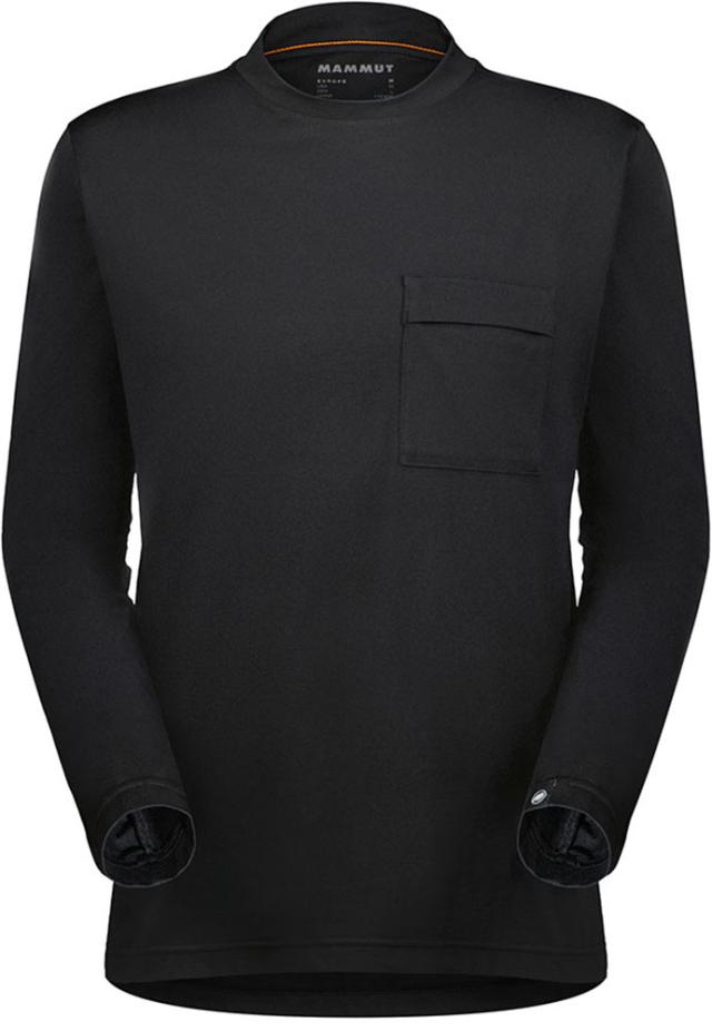 マムート MAMMUT アウトドア アーバン QD ロングスリーブ Tシャツ アジアンフィット メンズ 男性 長袖Tシャツ 速乾性 軽量 伸縮性 胸ポケット ハイキング 旅行 1016-01460  101601460 0001
