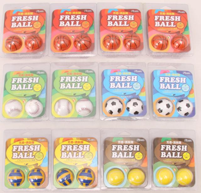 フィノア Finoa フレッシュボール アソート 12パック入り 芳香剤 消臭剤 シューズ 靴 ロッカー 下駄箱 学校 部活 スポーツシューズ ジムバッグ 鞄 車 コンパクト 5200