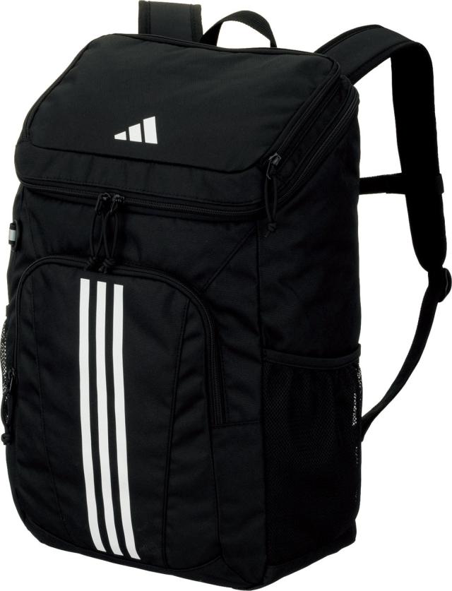 アディダス adidas サッカー ボール用デイパック ブラック 黒 バックパック リュックサック 27L ボール収納 シューズ収納 移動 部活 クラブ活動 サークル かばん ボールバッグ  ADP50BK