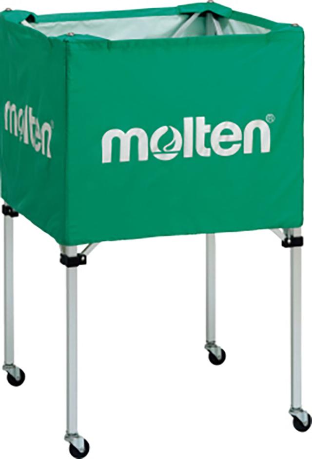 モルテン molten ボールカゴ 中 背高 緑 グリーン 屋内使用 バレーボール バレー ボール出し 練習 折りたたみ バスケットボール 中学 高校 大学 部活 体育館  BK0023G
