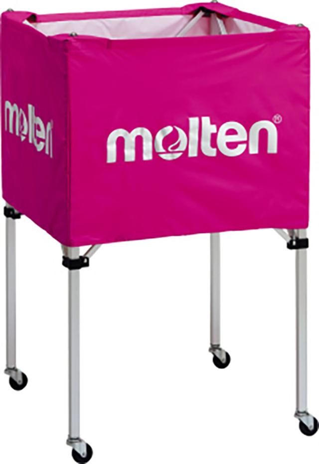 モルテン molten ボールカゴ 中 背高 ピンク 屋内使用 バレーボール バレー ボール出し 練習 折りたたみ バスケットボール 中学 高校 大学 部活 体育館  BK0023P