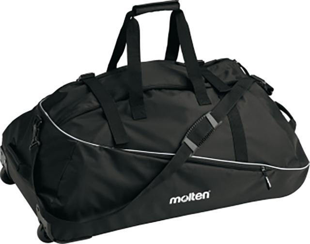 モルテン molten ホイールバッグ バッグ ブラック コロ ショルダーストラップ 持ち手 大容量 遠征 合宿 キャリー ボール運搬 バスケ バレー サッカー 部活  EK0018