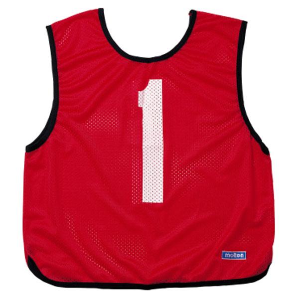 モルテン Molten ゲームベスト 赤 10枚組 10枚セット レッド ビブス 体育祭 リレー 陸上 クラス対抗 運動会 体育備品 サッカー クラス分け 陸上競技 GB0113Rの通販は