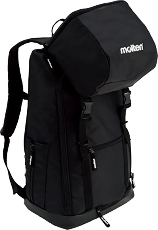 モルテン molten サッカー バックパック サッカー用 ブラック 黒 40L ボール収納 スパイク収納 底部コーティング素材 シンガード収納 ウェア収納 遠征 合宿 通学 部活 トレーニング  LF0013