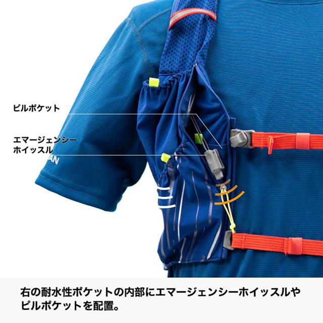 ネイサン NATHAN ピナクル 4L JP ブルー レッド XS トレイル マラソン