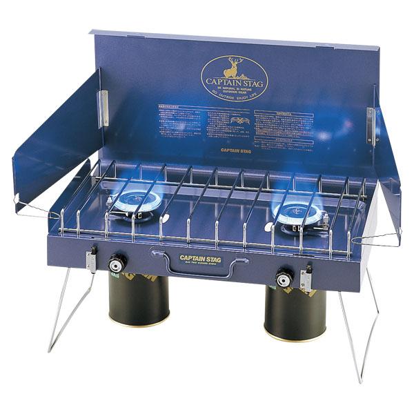 キャプテンスタッグ CAPTAIN STAG アウトドア ステイジャー コンパクトガスツーバーナーコンロ M-8249   M8249