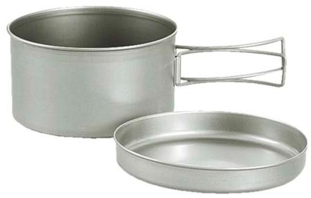 キャプテンスタッグ CAPTAIN STAG アウトドア チタン製マウントクッカー2セット M-9080   M9080