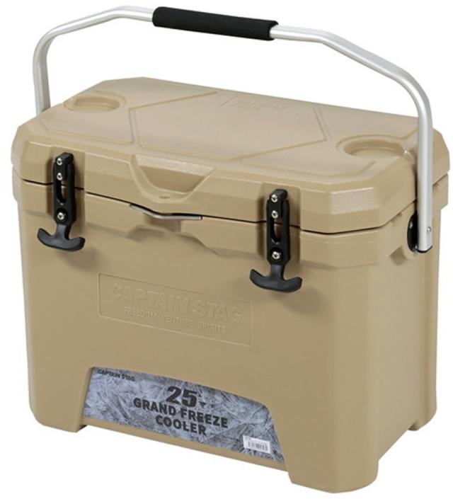 キャプテンスタッグ CAPTAIN STAG アウトドア グランドフリーズ クーラー25 UE-65 クーラーボックス 保冷 キャンプ BBQ 熱中症対策 防災 停電対策 防災グッズ 緊急 災害対策 台風対策 レジャー  UE65