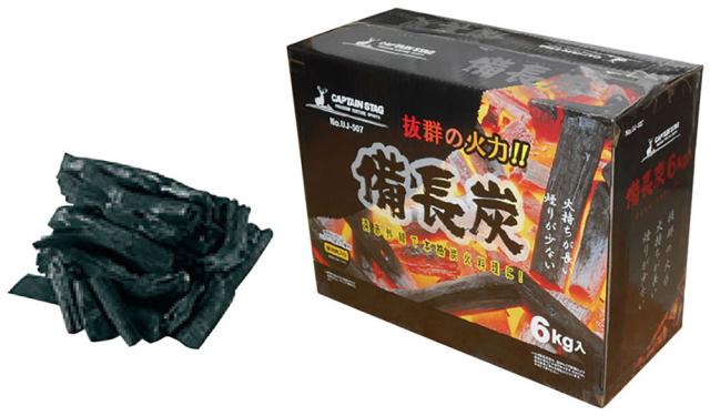 キャプテンスタッグ CAPTAIN STAG アウトドア 備長炭 6kg入  UJ0507