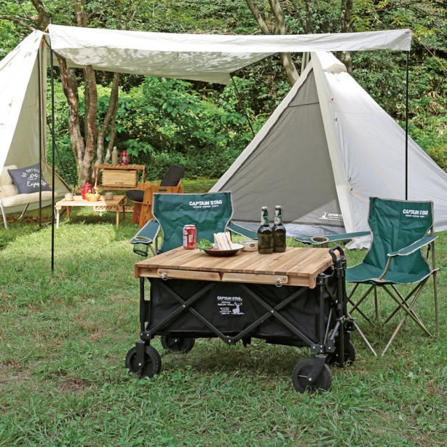 CAPTAIN　STAG キャプテンスタッグ アウトドア CSクラシックス ロールトップフリーテーブル ＜81＞ ローテーブル テーブル キャンプ BBQ バーベキュー コンパクト ピクニック UP1050の通販は