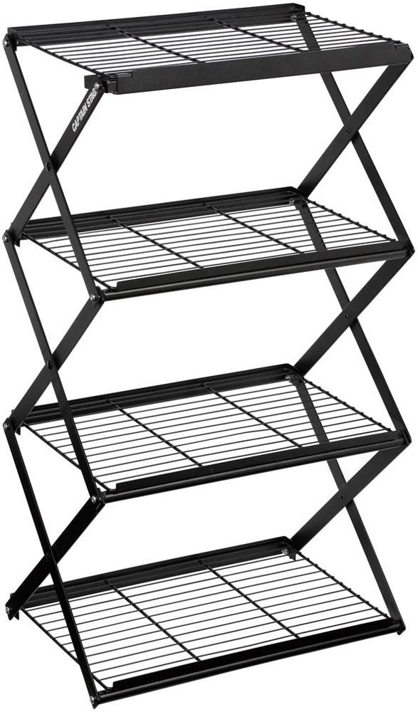 キャプテンスタッグ CAPTAIN STAG アウトドア フレームワーク 4段MOVEラック 460  UP2697