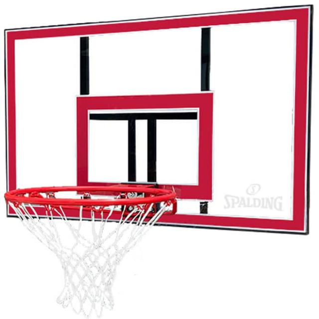 スポルディング SPALDING バスケット 【メーカー直送品】 44インチ ポリカーボネイトコンボ バスケットボール ゴール バスケットゴール バスケットボールリング バスケ 屋根設置 ポール設置 屋外 791351CN