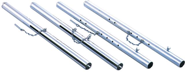 三和体育 多目的補助支柱 溝ナシ 学校 体育 授業 部活動 クラブ活動 イベント 器具 備品 用品 用具 スチール製 高さ6段調節 溝無しタイプ 補助具 高さ調節用ピン  S4569