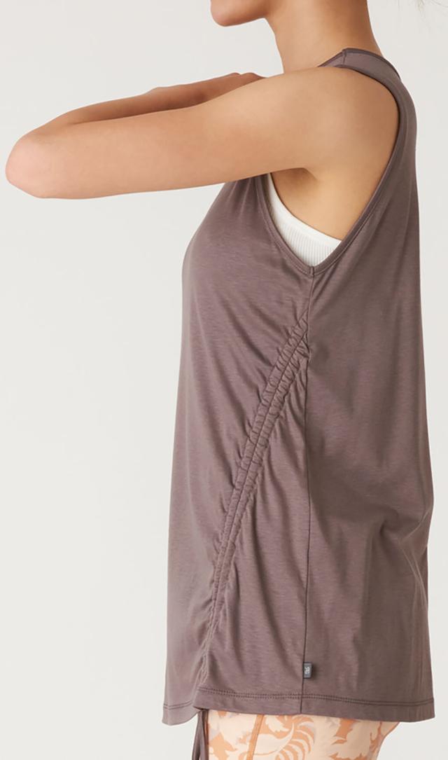 リアルストーン RealStone スリーブレストップ 日本製 ヨガ ピラティス