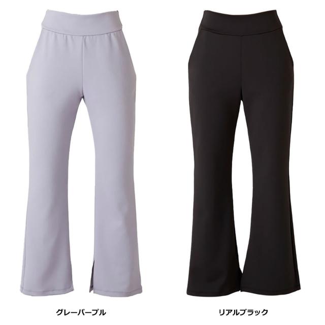 リアルストーン RealStone セミフレアパンツ RF-L013S 長ズボン スリット ボトムス 2WAYストレッチ ヨガ トレーニング ジム フィットネス 宅トレ ピラティス 日本製  RFL013S
