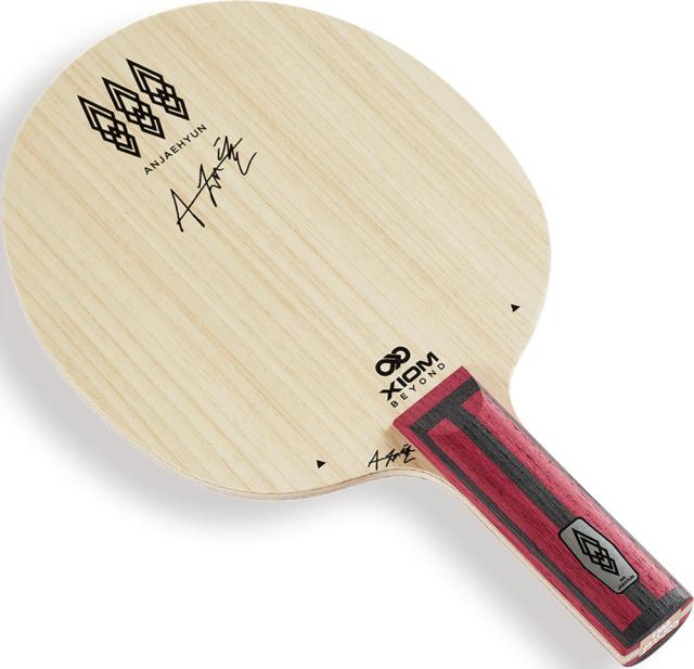 XIOM エクシオン 卓球 アン・ジェヒョン TMX AN JAEHYUN 攻撃用シェークラケット ST ストレート シェークハンド ミックス素材 安宰賢選手モデル アウタータイプ 部活 BLA00003