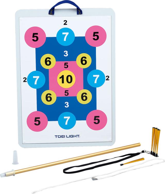 トーエイライト TOEI LIGHT マグネット吹き矢 吹き矢 レクリエーション 小学校 中学校 介護 リハビリ 軽量 持ち運び 壁掛け 簡単設置 有酸素運動 的あて マグネット  B2303