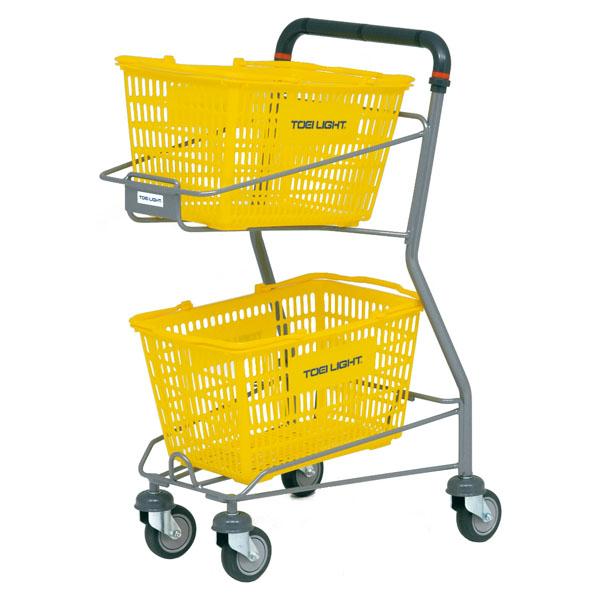 トーエイライト TOEI LIGHT 【メーカー直送品】 テニスボールキャリー カゴ付 テニス用品 テニスボール カート スーパー 抗菌グリップ キャリー ボール出し 練習 部活 中学 高校  B2551
