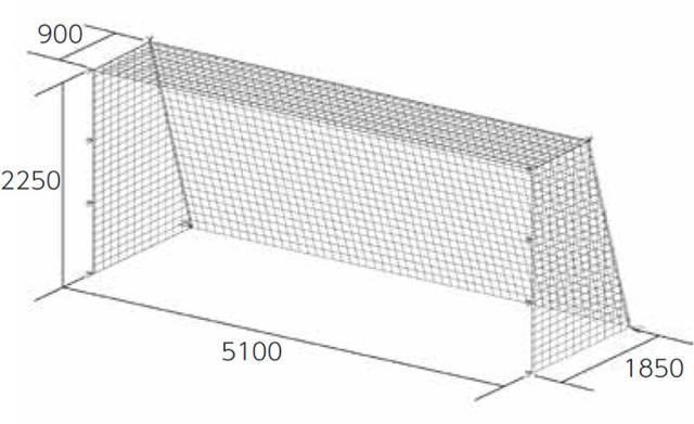 トーエイライト TOEI LIGHT サッカー ジュニアサッカーゴールネット B-7170 サッカー 白 ホワイト ネット 四角目 有結節 小学生 ジュニア ジュニアサッカー ネット ゴールネット  B7170