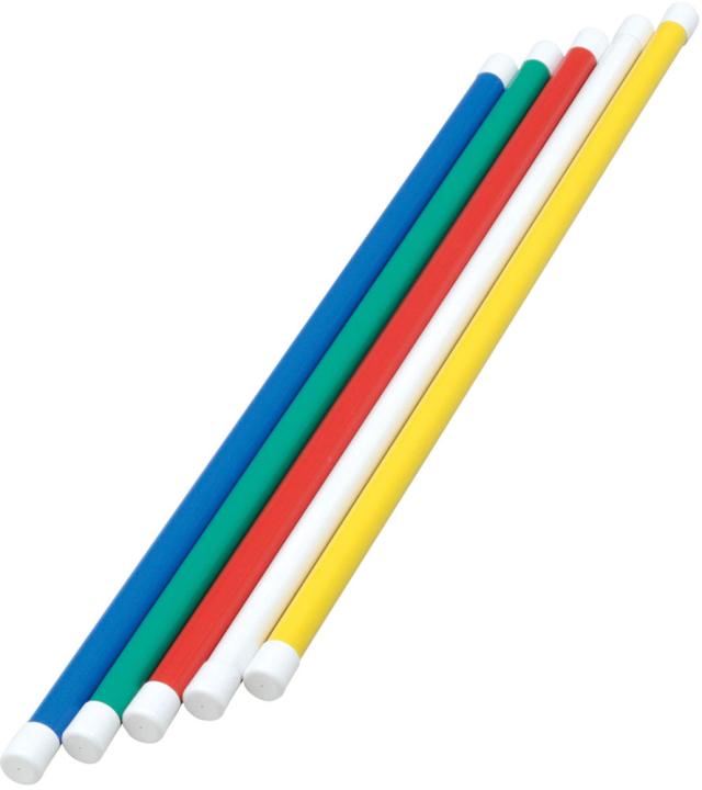 トーエイライト TOEI LIGHT 【メーカー直送品】 体操棒80 5色1組 学校体育器具 体操棒 体つくり 表現運動 新体操 体育 授業 運動会 障害物競争 マスゲーム 青 緑 赤 白 黄 T1762