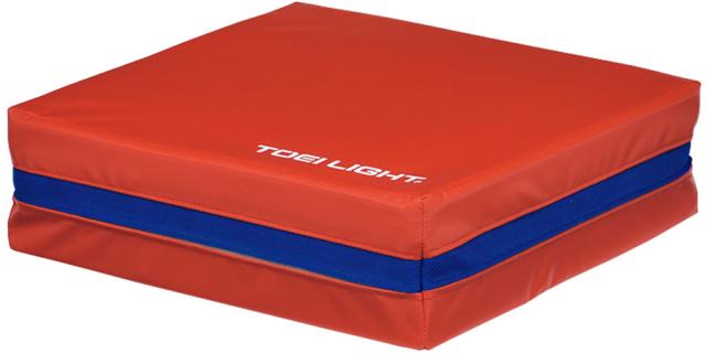 トーエイライト TOEI LIGHT 【メーカー直送品】 ジャンプ&スプリングマット3 学校体育器具 マット 体育 授業 体つくり運動 表現運動 防炎 防水 すべり止め 体重制限30kg 赤  T1877R