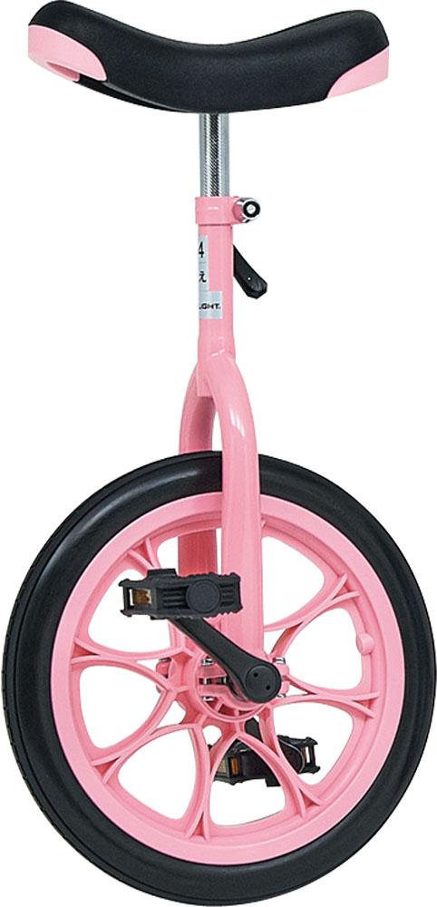 トーエイライト TOEI LIGHT ノーパンク一輪車14 学校体育器具 一輪車 教材向き ノーパンクタイヤ ゴムタイヤ一体型 体つくり運動 表現運動 体育 授業 教材向き 衝撃性能 ピンク ぴんく  T2664P