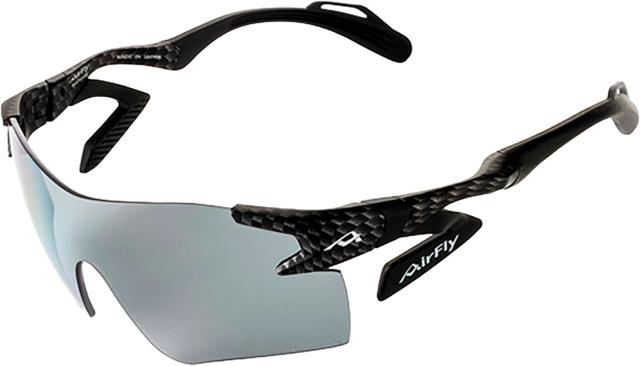 エアフライ Airfly 鼻パッドのないスポーツサングラス AF-301 C-33WN 偏光レンズ 反射防止コート 紫外線透過率0.1 偏光度93 ワイド 熱中症対策 ランニング  AF301C33WV