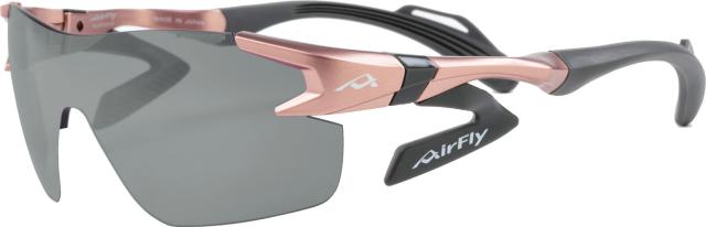 エアフライ Airfly AF302SP 偏光レンズ 組込みセット ピンク 偏光グレーSP サングラス 世界特許取得 鼻パッド無し サイドパッド 女性 軽量 長時間 アフターフォロー  AF302C4SPG