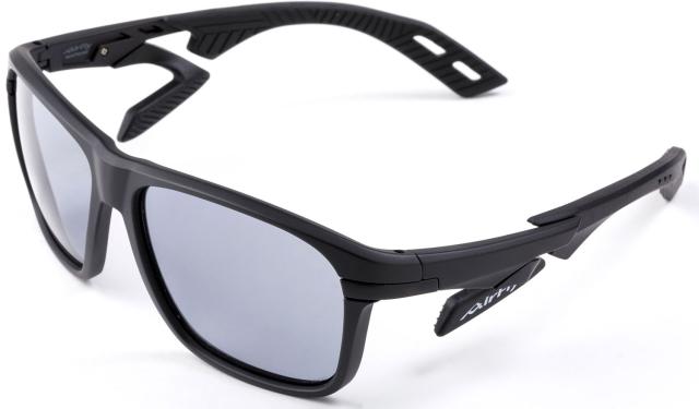 エアフライ Airfly AF-402マルチパーパス ブラックマット×スモーク 世界特許取得 鼻パッドがない サングラス スポーツサングラス 反射光 カット 軽量 熱中症対策 眼鏡  AF402C1