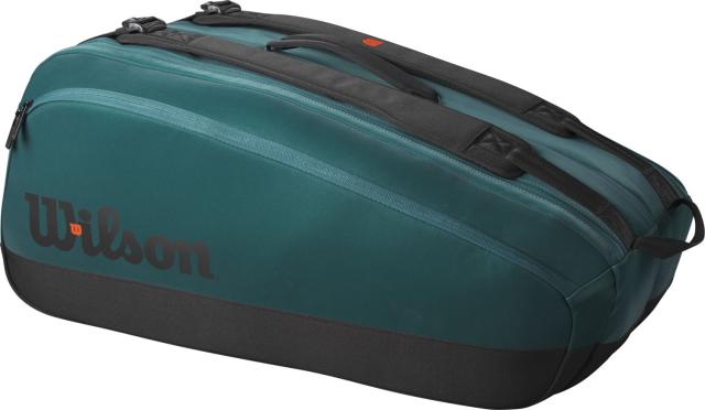 ウイルソン Wilson テニス BLADE SUPER TOUR 9PK V9 GREEN ラケットバッグ テニス用品 9本収納可能 高強度 高耐久 軽量 パッド付 肩掛け ベンチレーション  WR80319010
