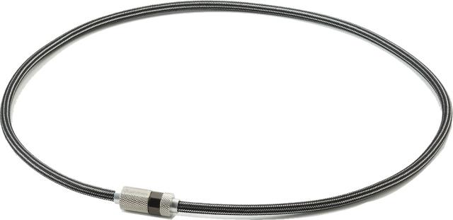 ファイテン Phiten ラクワ磁気ネックレス RAKUWA磁気ネックレス ローレット 管理医療機器 シルバー/ブラック 50cm 健康アクセサリー 肩こり 首こり 血行促進  TG898053