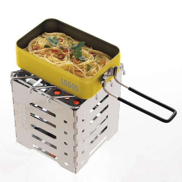 ロゴス LOGOS アウトドア LOGOS カラーメスキット イエロー メスティン 飯盒 飯ごう クッカー 炊飯 料理 クッキング 直火調理可能 キャンプ ソロキャン 登山 バーベキュー 88230252_5