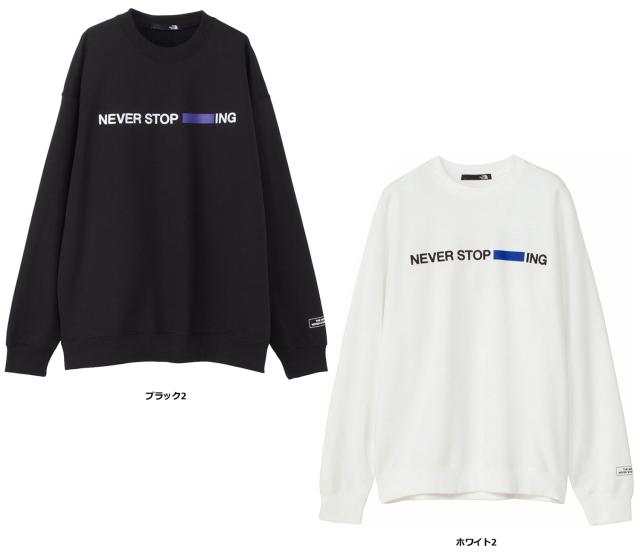 ザ・ノース・フェイス THE NORTH FACE アウトドア ネバーストップアイエヌジークルー NEVER STOP ING Crew トップス スウェット スエット シャツ メンズ レディース トレーナー  NT12444