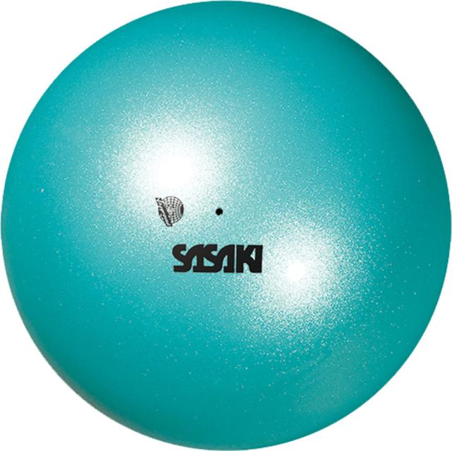 ササキ SASAKI 新体操 メタリックボール M-207M-F 径18.5cm F.I.G.認定品 手具 光沢 輝き 部活 練習 トレーニング 大会 試合 発表会 新入部員 演技 ダンス  M207MF