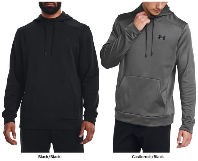 アンダーアーマー UNDER ARMOUR UAアーマーフリース フーディー メンズ パーカー 速乾 裏起毛 プルオーバー 軽量 トレーニング 運動 普段着 通気性 冬 ストレッチ性 シンプル  1373353