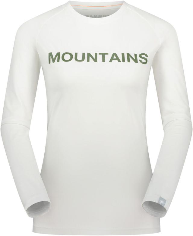 マムート MAMMUT アウトドア QD ロゴ プリント ロングスリーブ Tシャツ アジアンフィット レディース 女性 ウィメンズ 長袖Tシャツ 伸縮性 お出かけ 旅行 1016-01040  101601040_1