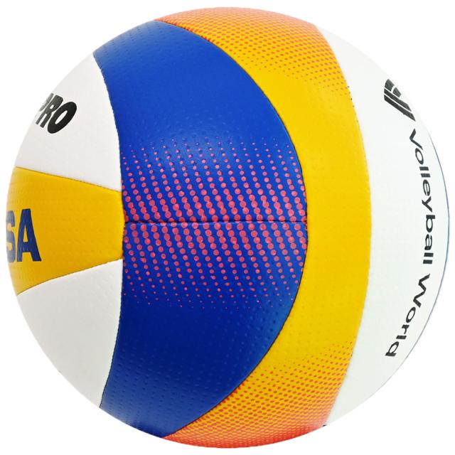 ミカサ MIKASA バレーボール ビーチバレー国際公認球 ブルー×イエロー