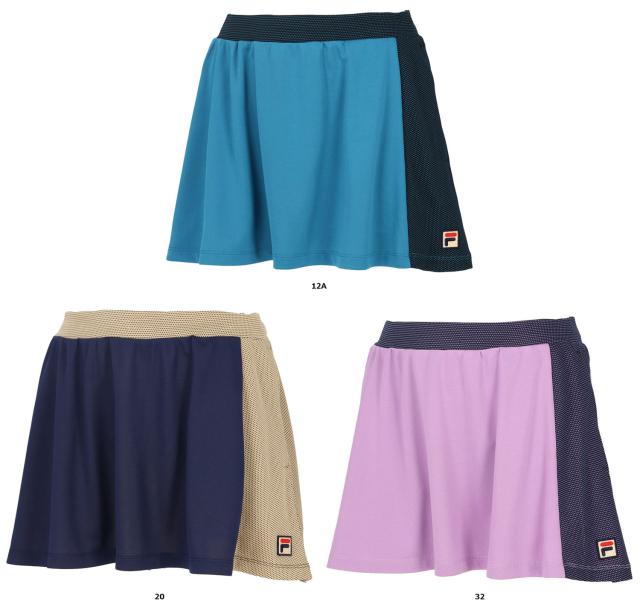 フィラ FILA テニス スコート レディース ウェア テニスウェア トゥダイドットニット 吸水 吸湿 速乾 UV 部活 練習 トレーニング 部活 練習 トレーニング トレーニングウェア  VL2922の通販は