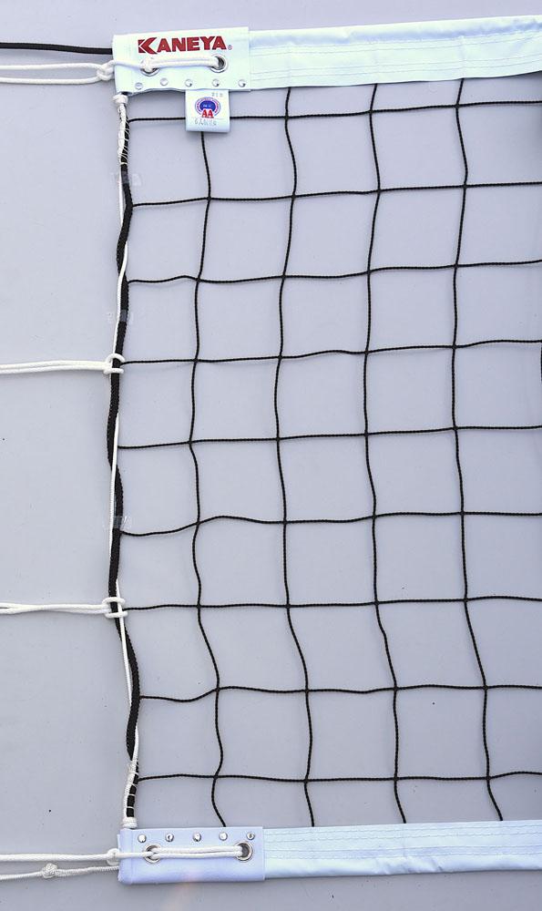 カネヤ KANEYA バレーボール  6人制バレーボールネット上下白帯付 日本バレーボール協会公認品 ミドルクラス K-1861DY メンズ レディース ネット 部活 クラブ 練習 試合 体育  K1861DY