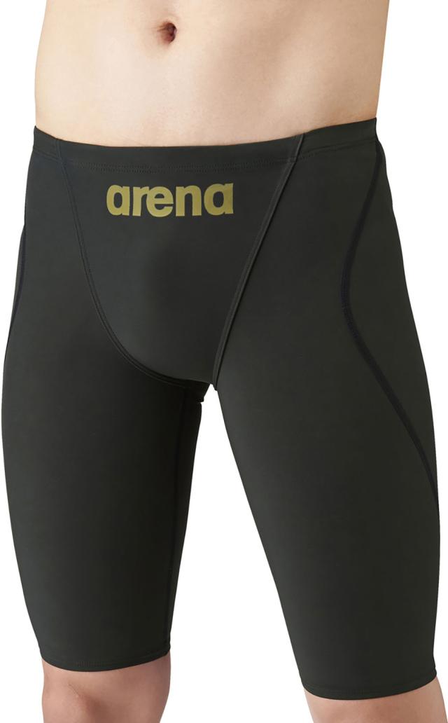 アリーナ arena スイミング メンズ 競泳用水着 ハーフスパッツ スイムウエア 男性 大人 水泳 試合 レース プール トレーニング 練習 WA FINA 承認 公式 大会 試合 部活動  ARN1011M BKGD