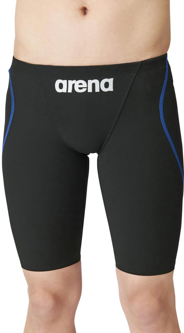 アリーナ arena スイミング ジュニア 競泳用水着 ハーフスパッツ スイムウエア キッズ 子供 水泳 試合 レース プール トレーニング 練習 WA FINA 承認 公式 大会 小学生 男子  ARN1011MJ BKBU