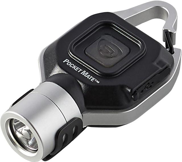 ストリームライト StreamLight アウトドア ハンズフリーライト ポケットメイトUSB シルバー 懐中電灯 携行 ハンズフリー 照明 LED USB充電式 クリップ カラビナ ランニング 夜道 超小型  SL73300000