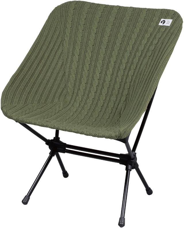 キャプテンスタッグ CAPTAIN STAG アウトドア ザライトチェア用 226 つつむ ニットカバー オリーブ  UC1856