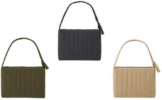 ロゴス LOGOS アウトドア LOGOS ニュースペーパーキルトバック-BE カーキ ショルダーバッグ キルティング デイリーユース 中綿 大容量 軽量 ポケット付き 斜め掛け 通勤 通学  37410419_5