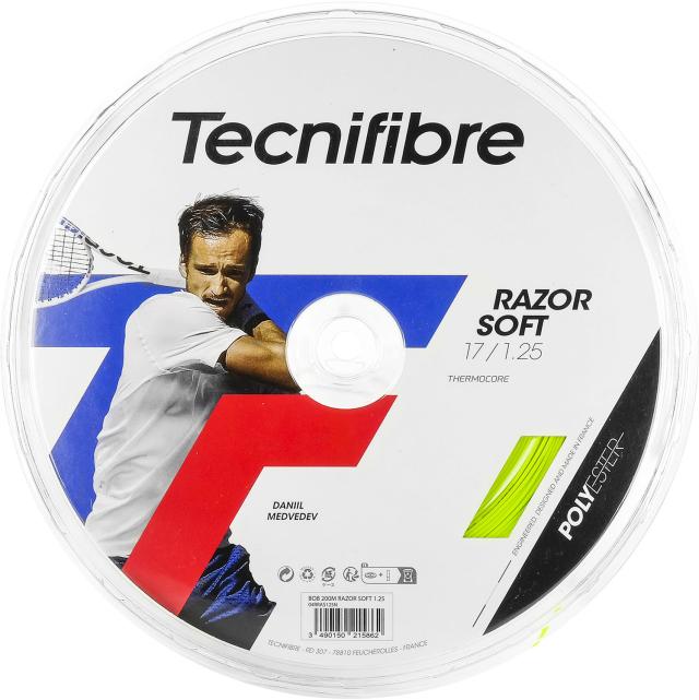 テクニファイバー Tecnifibre テニス BOB 200M RAZOR SOFT 1.25 LIME 04RRAS125L