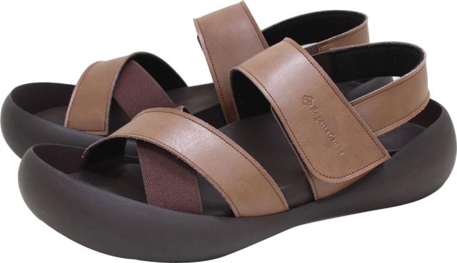 リゲッタカヌー RegettaCanoe メンズ バックベルト付きクロスベルトサンダル CJMB2502A BRN